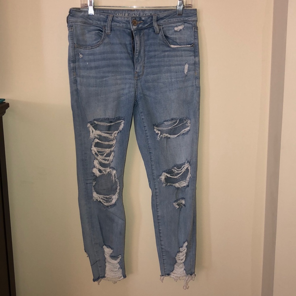 American Eagle High Rise Cropped Jeggings